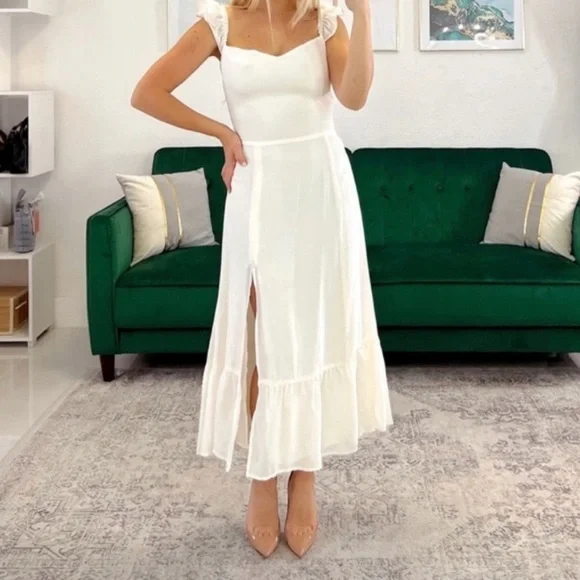 🆕 Reformation Bondi Ivory Dress - Size 8 - Picture 1 of 2